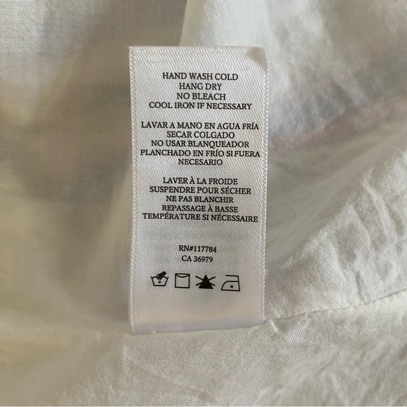 Rails Sandy Dress Tahiti Stripe Small Linen Blend Tiered Ruffle Coastal Travel - Picture 15 of 15